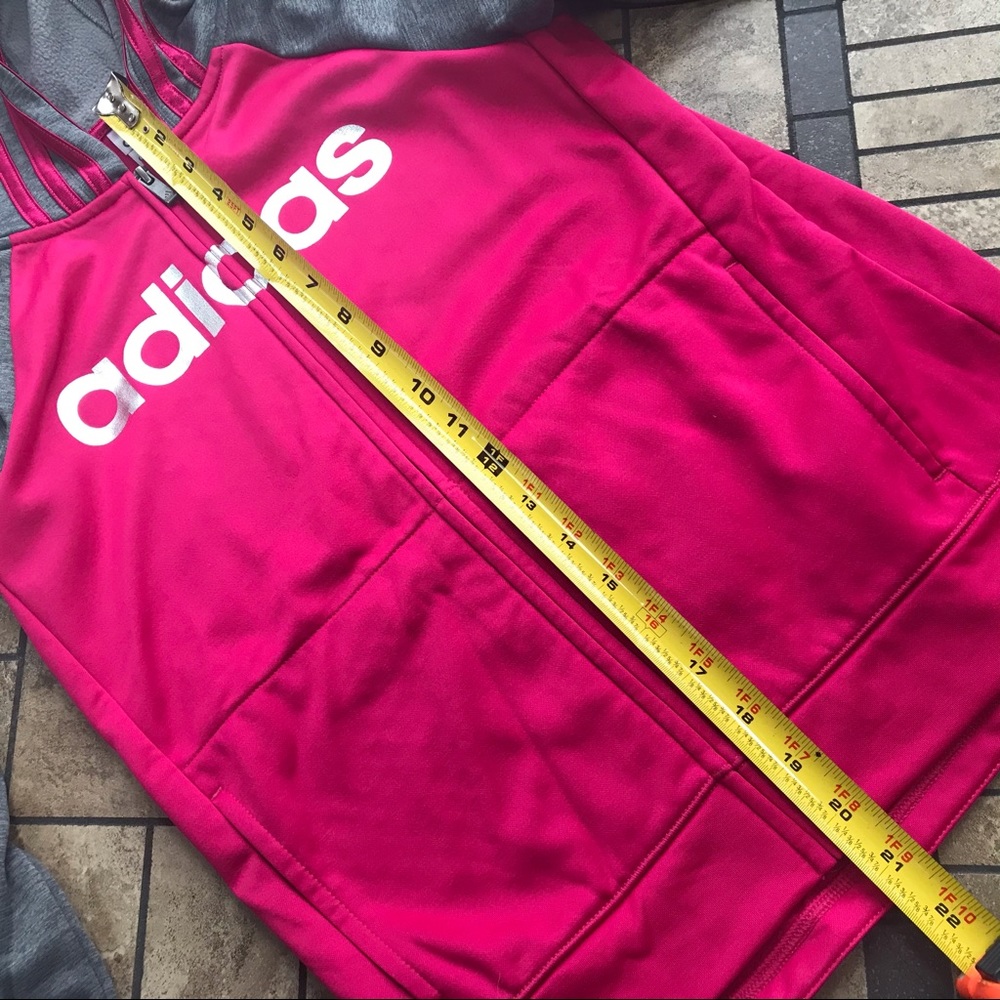 Hot Pink Adidas Zip Up Jacket - Picture 8 of 10